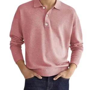 Elegante jersey tipo polo