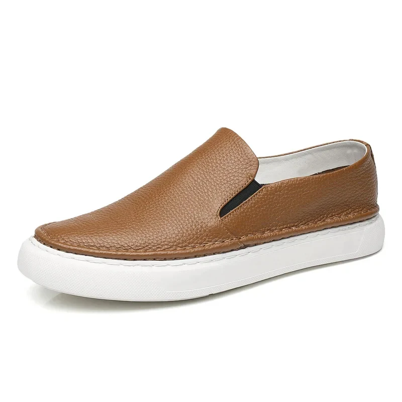 Zapatos elegantes de piel sin cordones - Imagen 4