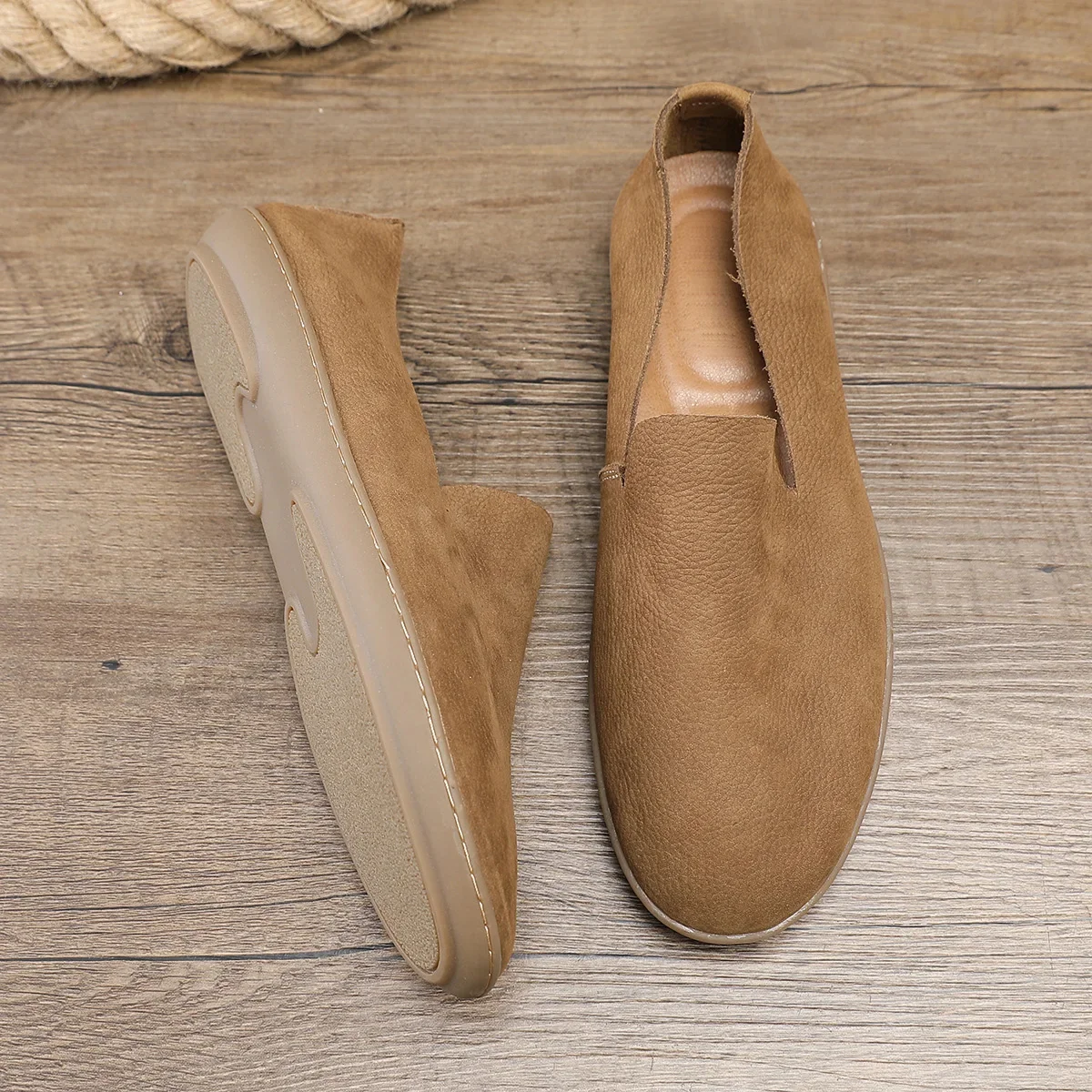 Mocasines de piel para hombre - Imagen 6