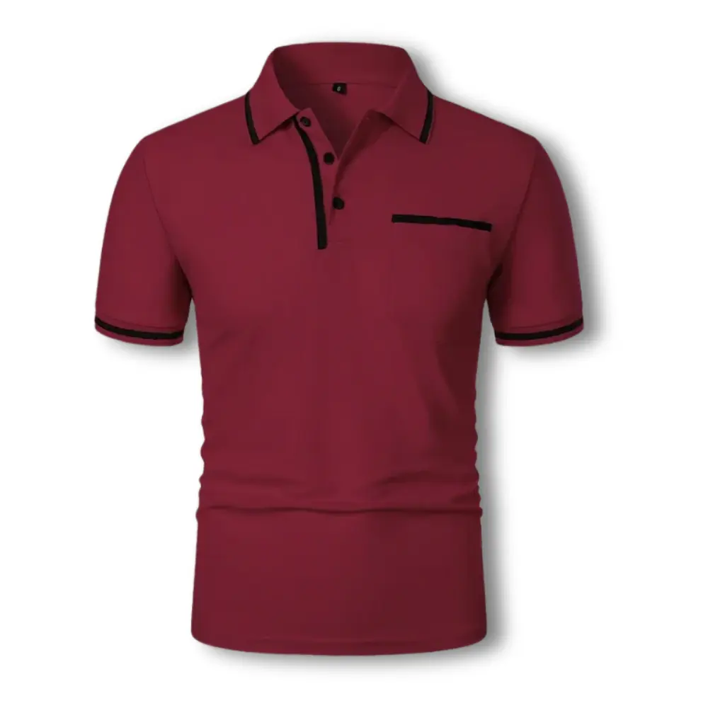 Polo homme style urbain chic à finitions contrastées pour look quotidien soigné - Imagen 5