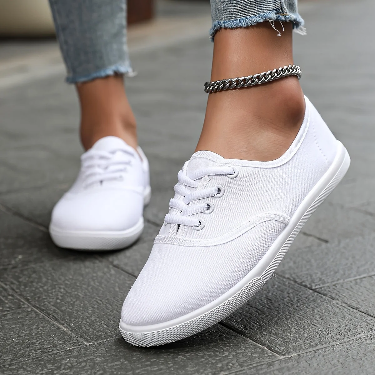 Baskets basses décontractées pour femme – Style urbain polyvalent et confort au quotidien - Imagen 3