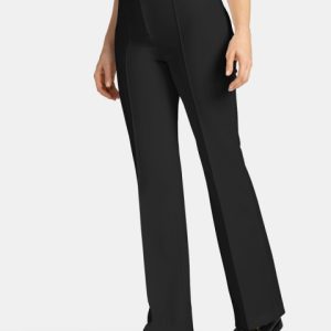 Pantalón campana cintura seguida pespunteado