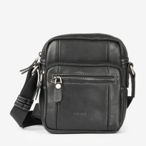 Bandolera hombre Polipiel  Matties Negro 6455