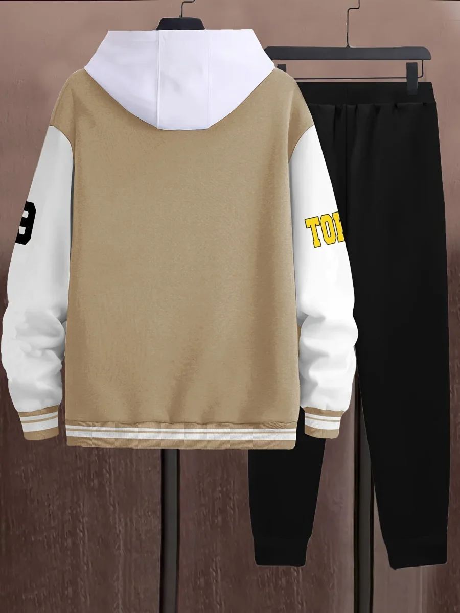 Ensemble Survetêment Homme Style Baseball Veste Universitaire et Pantalon Jogging - Imagen 8