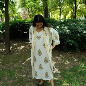 KIMONO MOSTAZA Y VERDE
