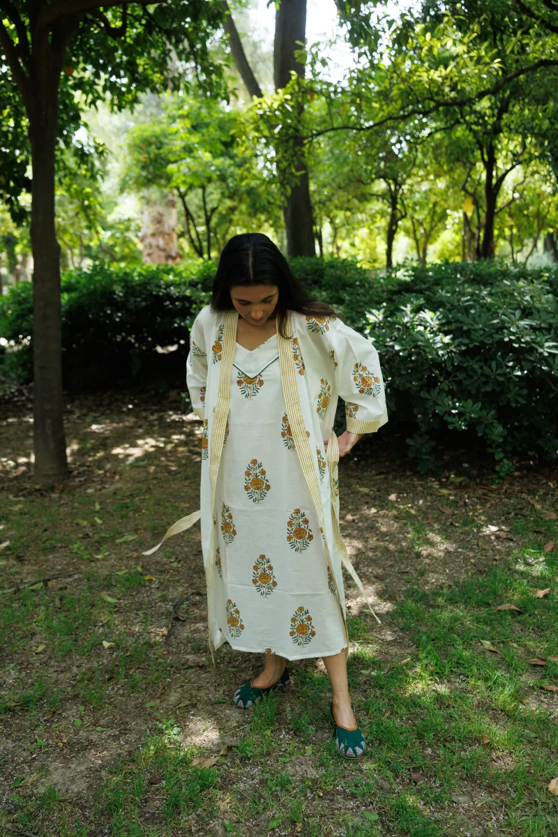 KIMONO MOSTAZA Y VERDE - Imagen 2
