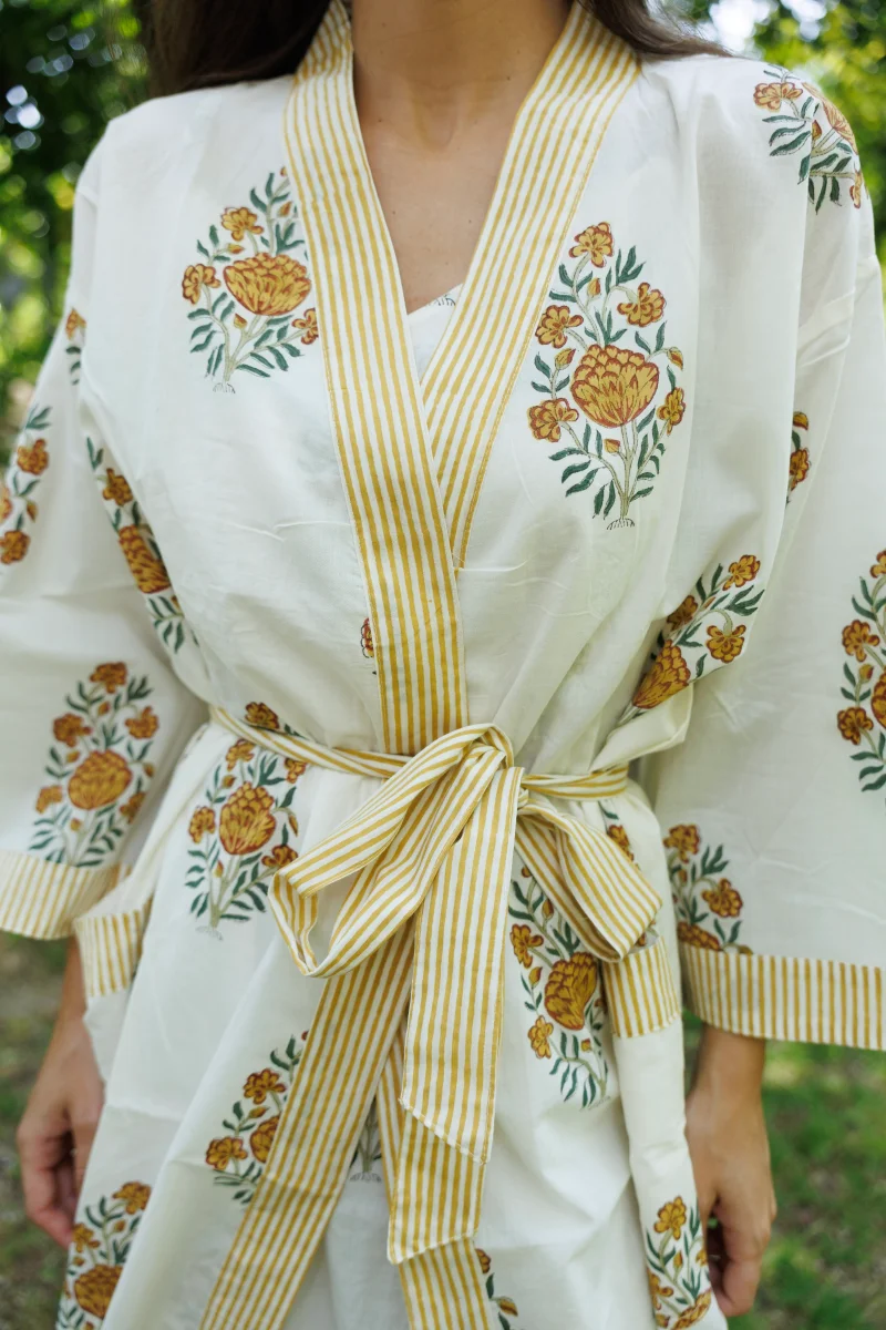 KIMONO MOSTAZA Y VERDE - Imagen 4