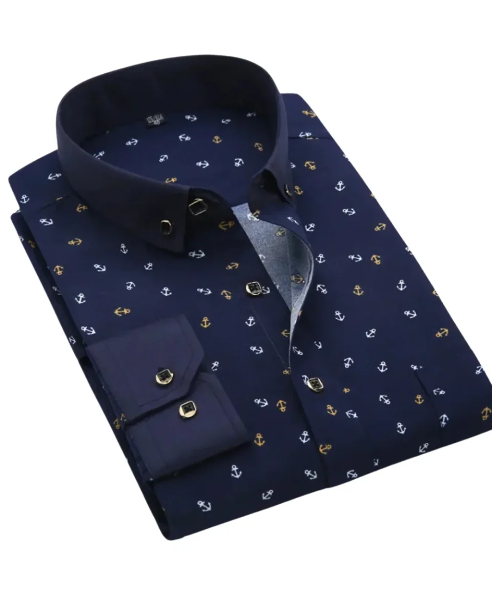 Givalli - Camisa con estampado náutico - Imagen 5
