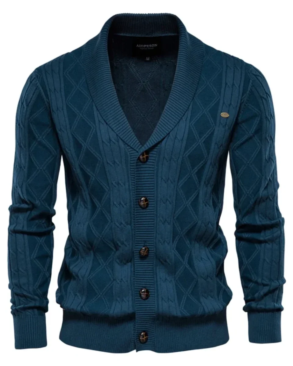 Cárdigan de lujo para hombre con botones - Imagen 5