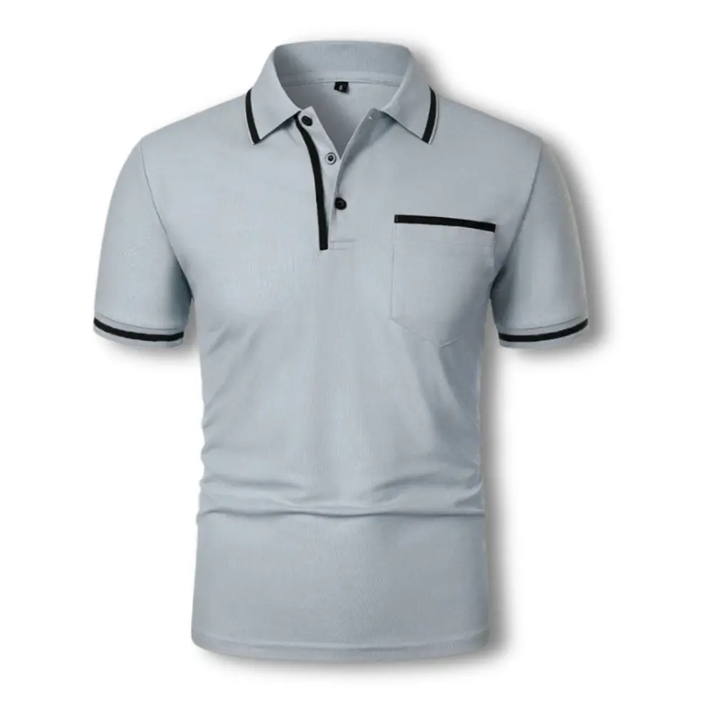 Polo homme style urbain chic à finitions contrastées pour look quotidien soigné - Imagen 7