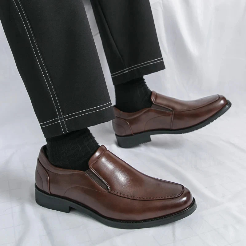 Mocasines elegantes de piel sin cordones - Imagen 9