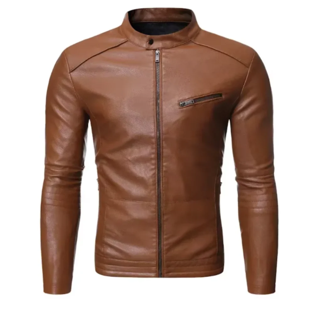 Chaqueta de cuero elegante - Imagen 9