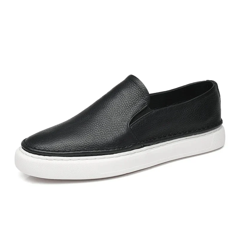 Zapatos elegantes de piel sin cordones - Imagen 5