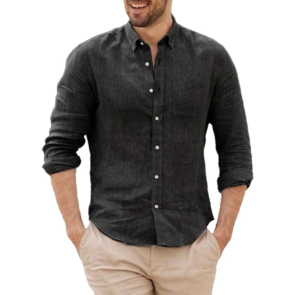 Camisa de lino transpirable - Imagen 7