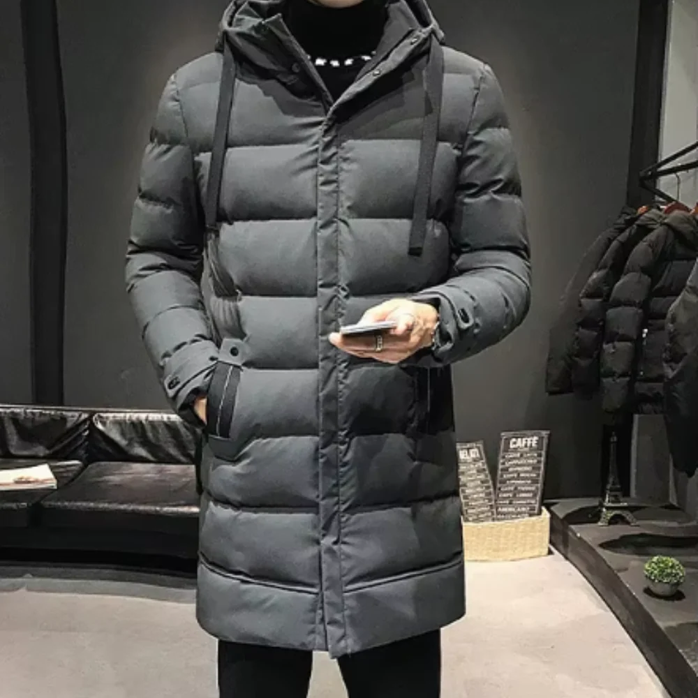 Chaqueta larga de invierno para hombre - Imagen 8