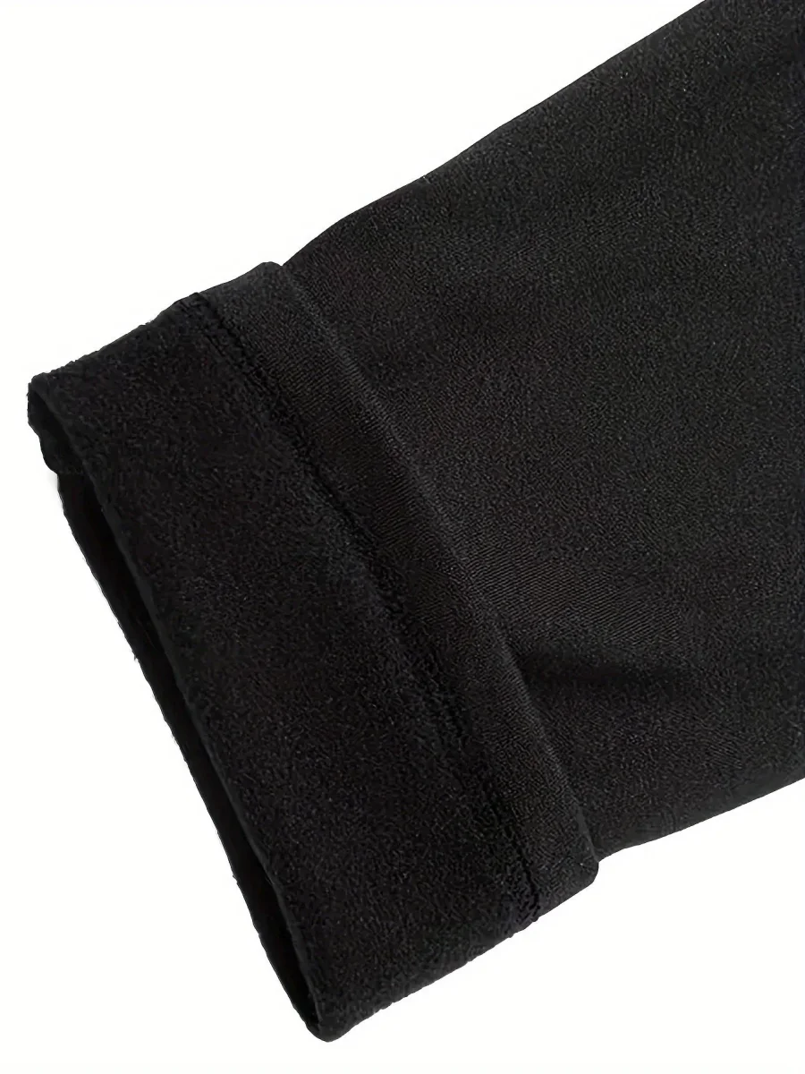 Lot de 3 Pantalons de Compression Homme Noirs Doublés Thermiques - Imagen 7