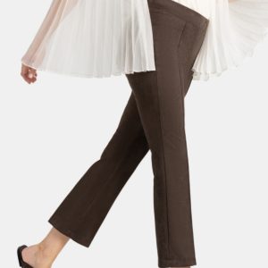 Pantalón recto piel de melocotón