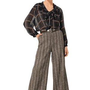 Pantalones de tweed de estilo urbano, cintura normal CAROLINE BISS