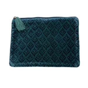 BOLSA PINTURAS TERCIOPELO AZUL