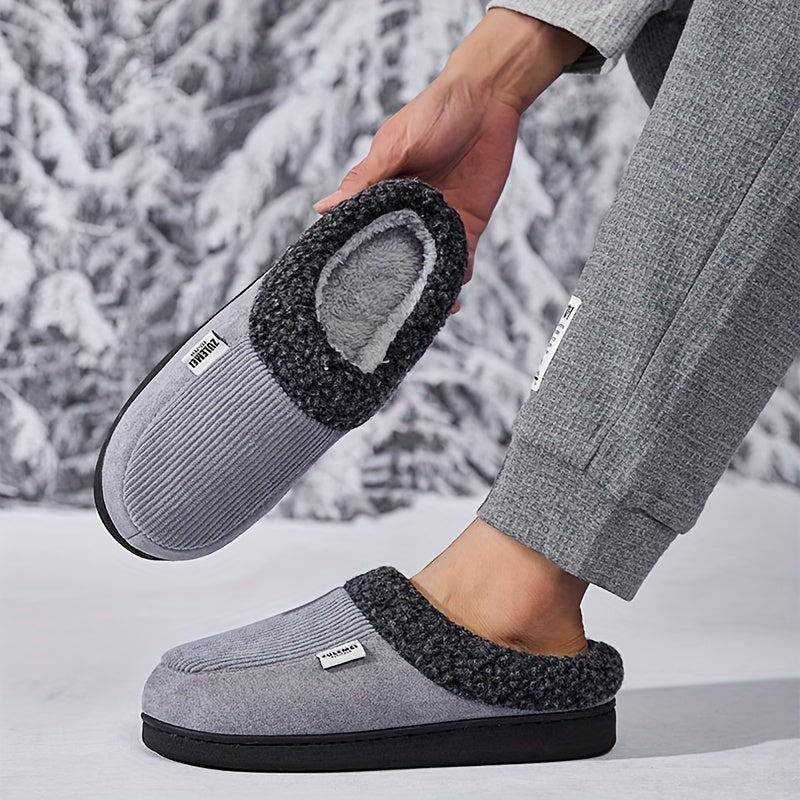 Chaussons rembourrés côtelés doublés doux pour intérieur Confortables - Imagen 7