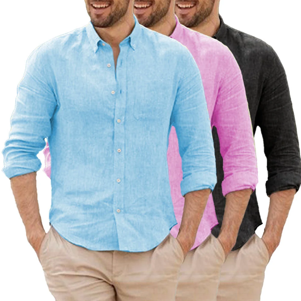 Camisa de lino transpirable - Imagen 8