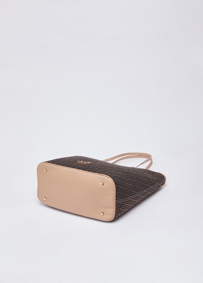 Bolso tote de tejido jacquard LIUJO (disponible en color denim) - Imagen 6
