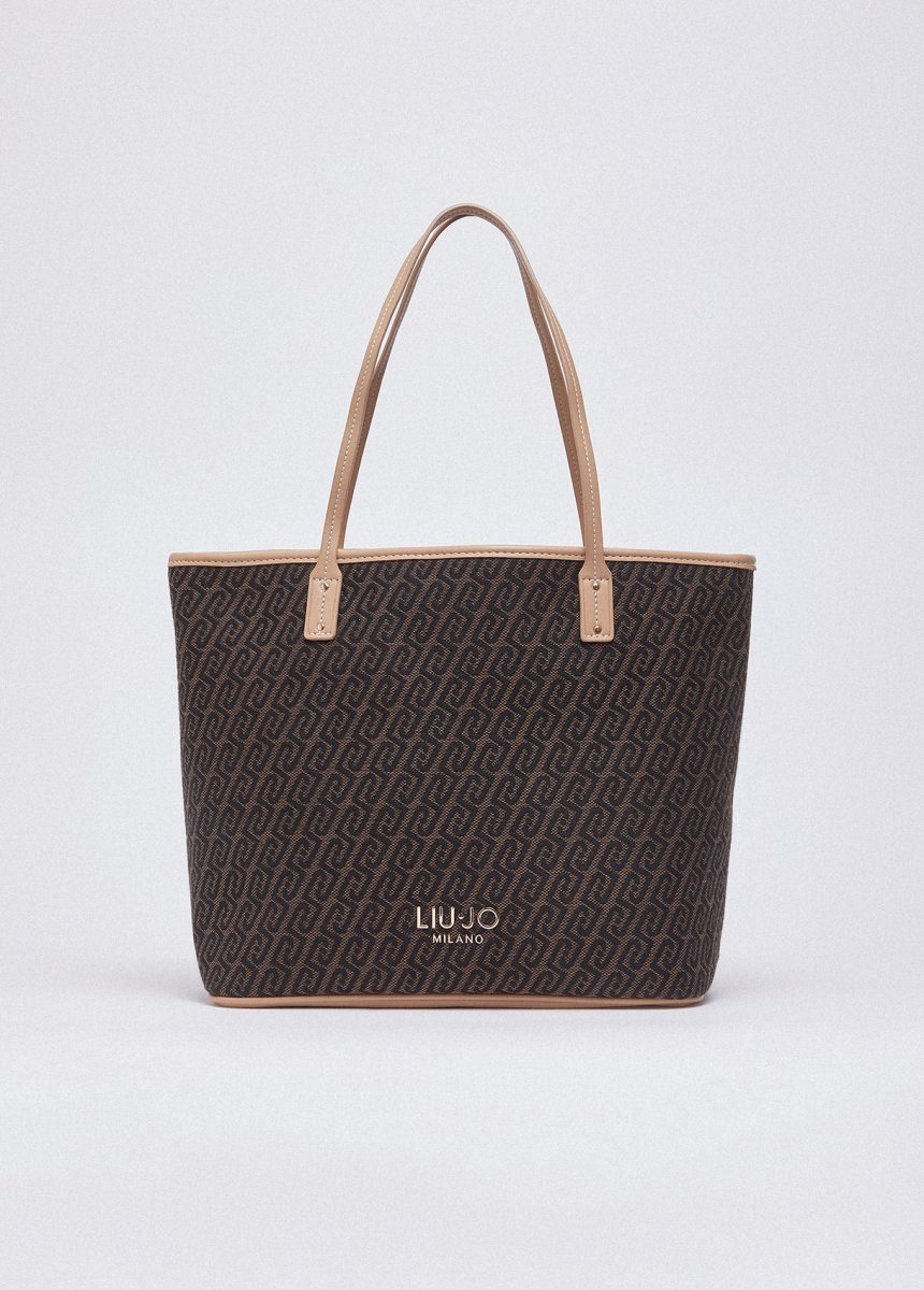 Bolso tote de tejido jacquard LIUJO (disponible en color denim) - Imagen 5