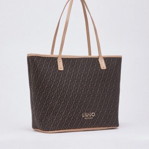 Bolso tote de tejido jacquard LIUJO (disponible en color denim)