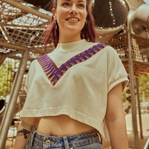 Camiseta Crop Algodón GORGUI