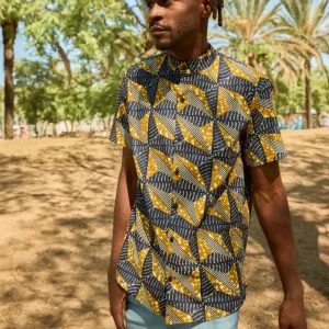 Camisa Cuello Mao Saba Wax