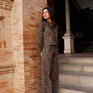 PANTALÓN ESTAMPADO VERDE