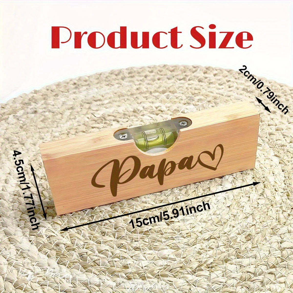 Niveau à bulle et décapsuleur personnalisé pour homme – Style atelier et cadeau pour Papa - Imagen 3