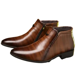 Botas de cuero Beckett con cremallera