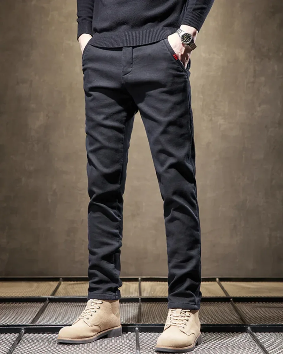 Pantalones informales de corte ajustado - Imagen 9
