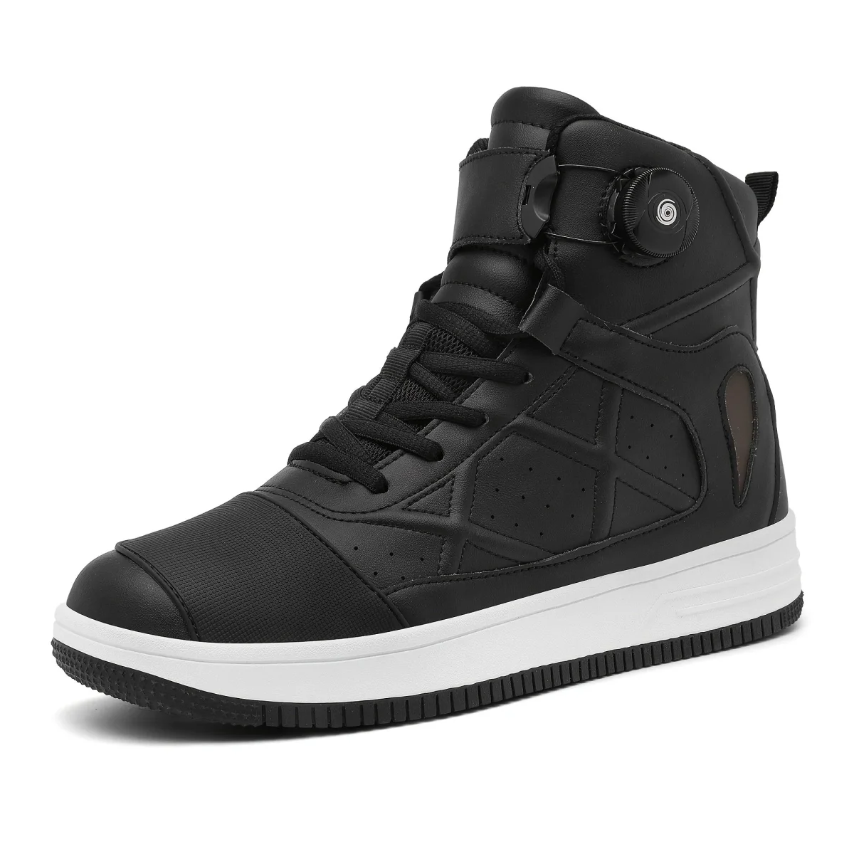 Baskets montantes noires à lacets et système d'ajustement BOA - Imagen 5