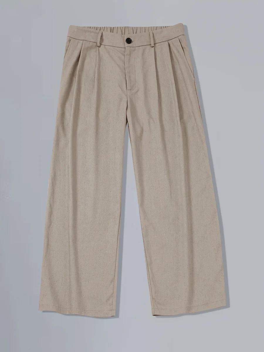 Pantalon large homme style vintage élégant pour look urbain moderne - Imagen 8