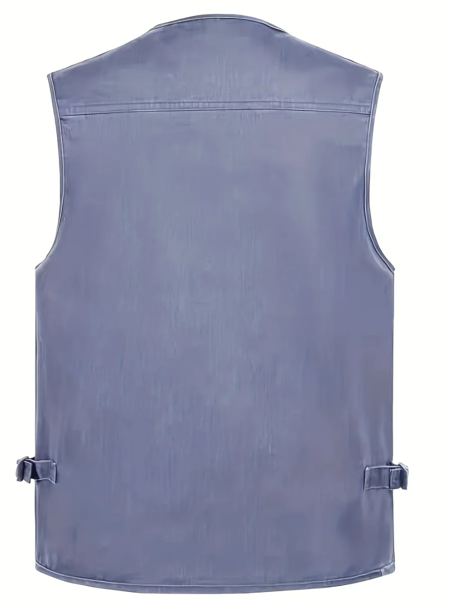 Gilet multi-poches homme style outdoor pour la pêche, la randonnée et la photographie - Imagen 8