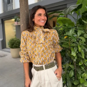 CAMISA LAZO AMARILLA