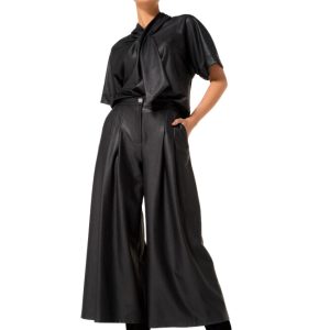 Pantalón de piel vegana CAROLINE BISS