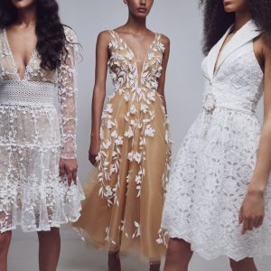 Vestido hojas ALLURE EVENING