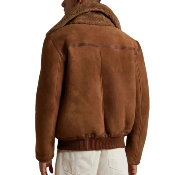 Chaqueta de ante color caramelo para hombre - Imagen 5