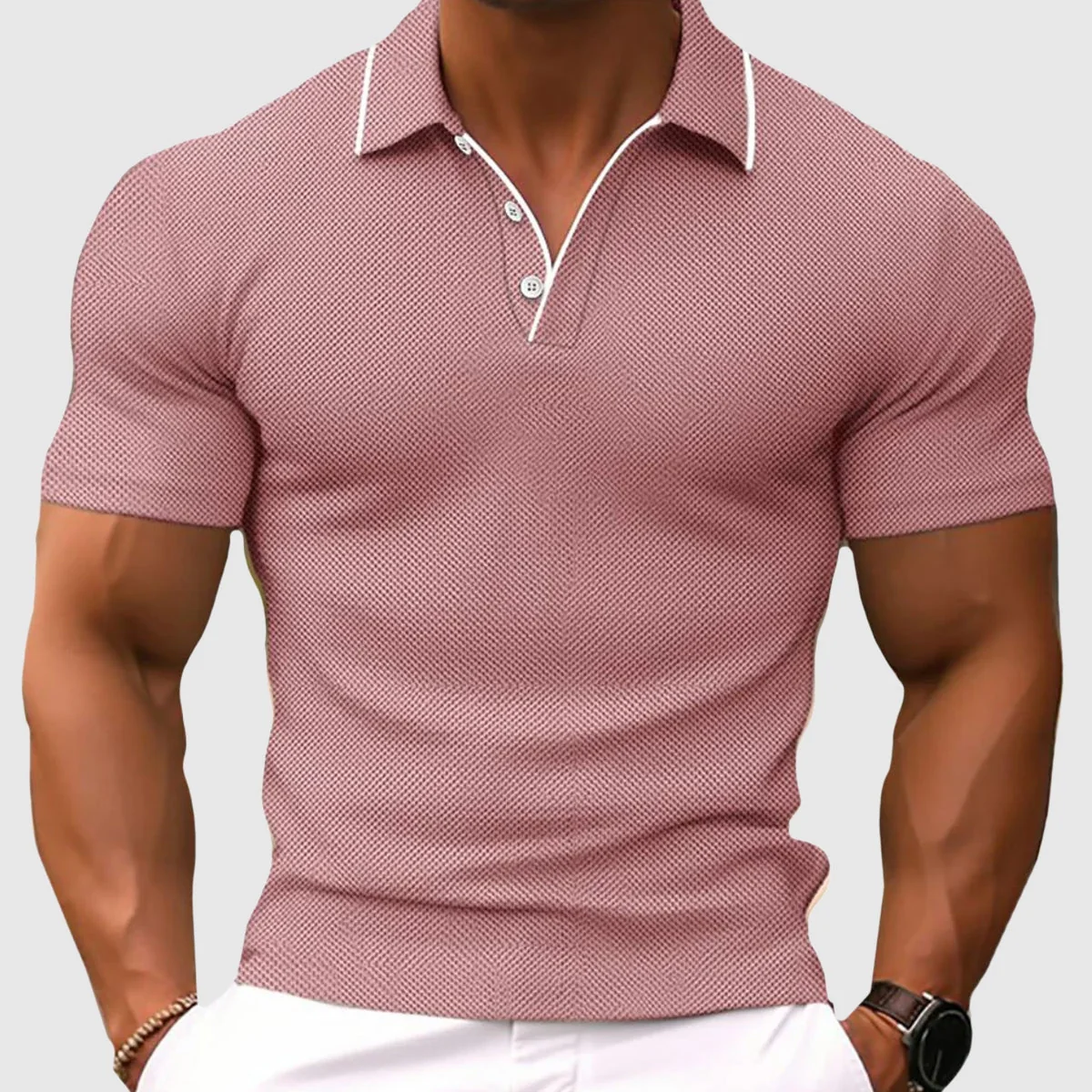 Polo de corte ajustado - Imagen 4