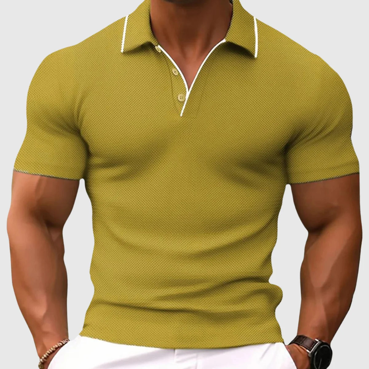 Polo de corte ajustado - Imagen 5