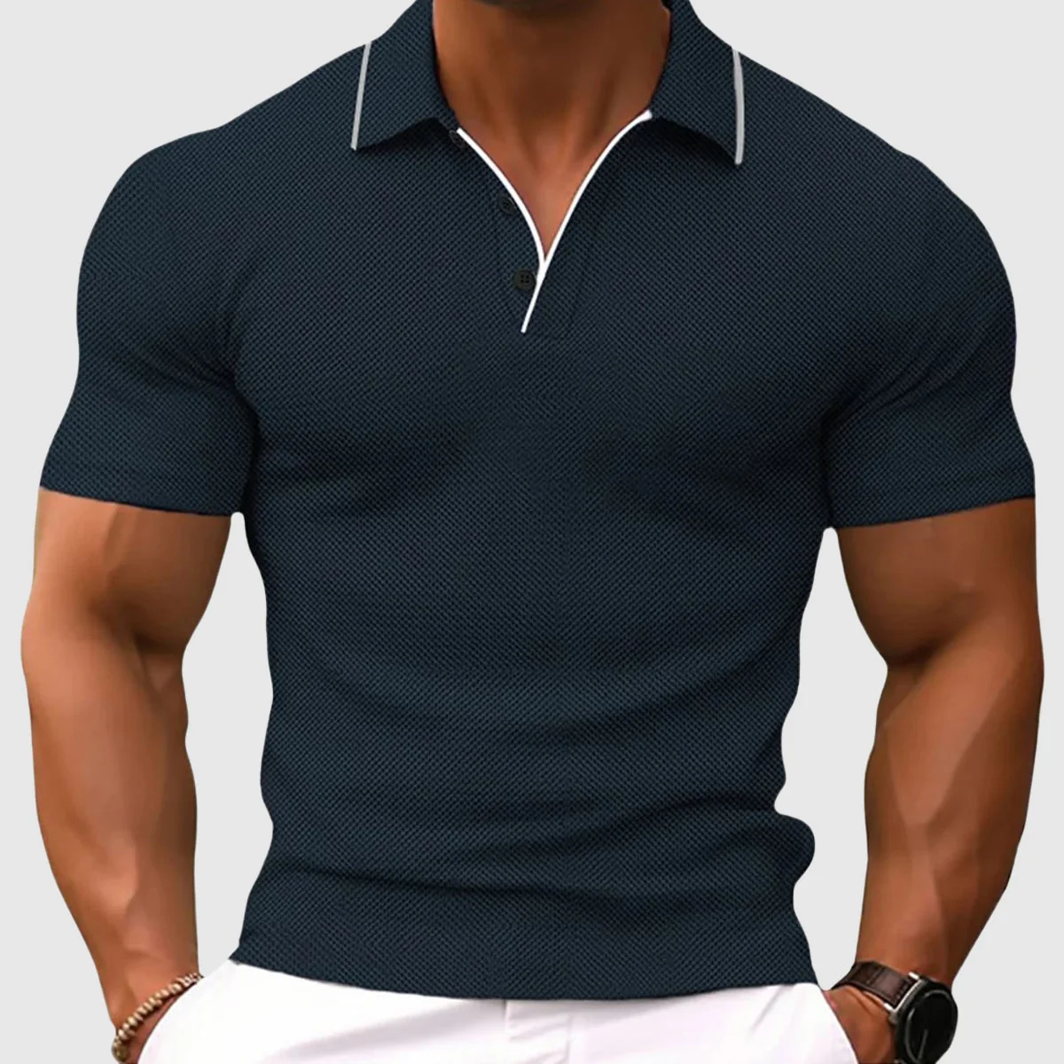 Polo de corte ajustado - Imagen 6