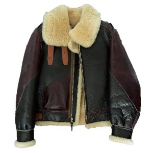 Chaqueta de aviador de cuero auténtico B-3 Flight