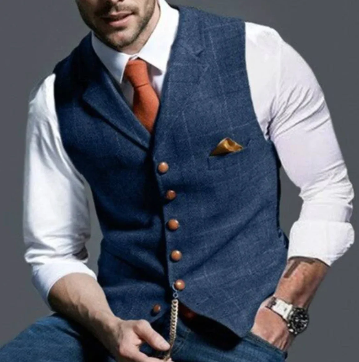 Chaleco elegante para hombre - Imagen 4