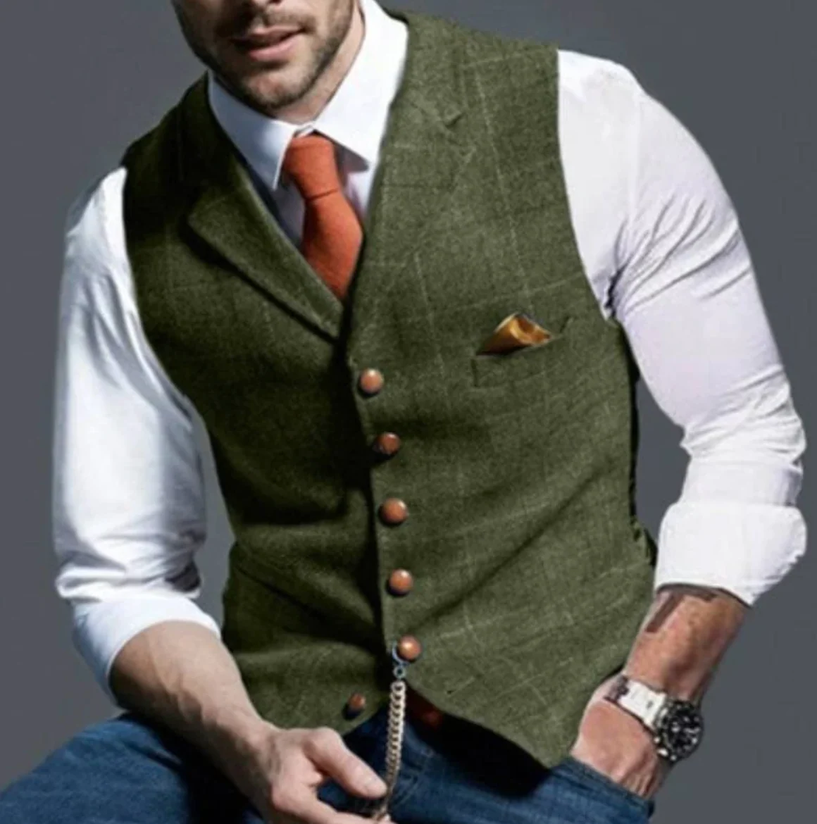 Chaleco elegante para hombre - Imagen 7