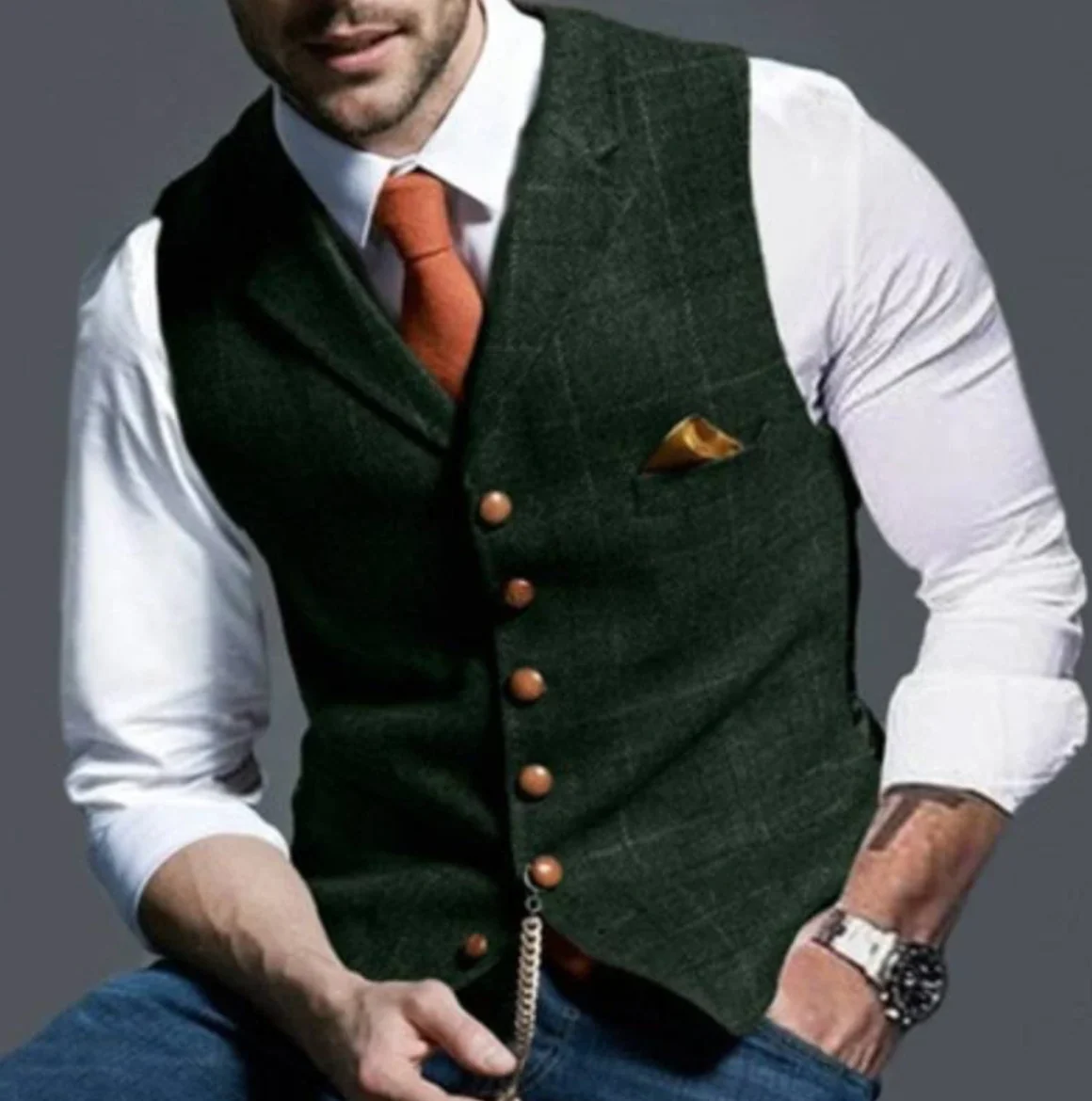 Chaleco elegante para hombre - Imagen 8