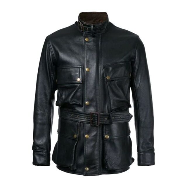 Chaqueta de motorista de estilo vintage
