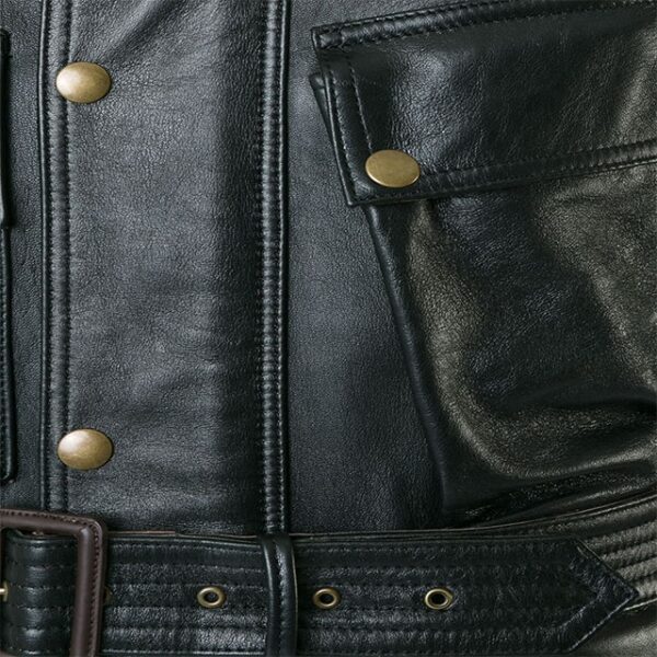 Chaqueta de motorista de estilo vintage - Imagen 3